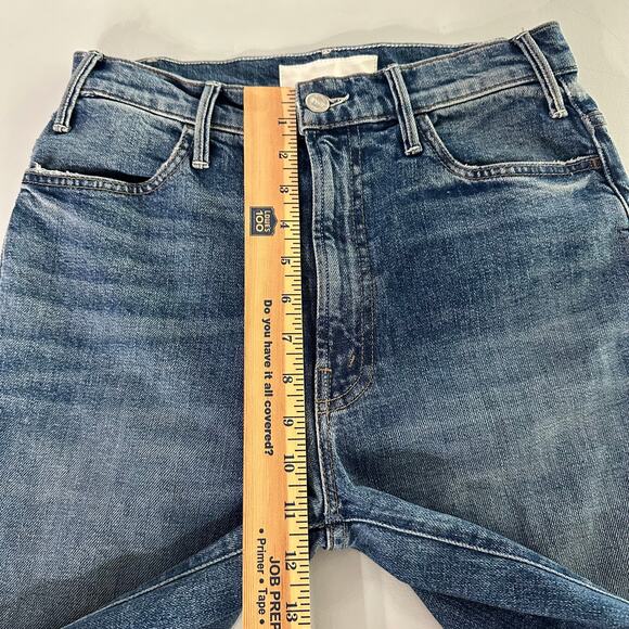 Mother The Hustler Sidewinder Jeans 27 Cowboys Don’t Cry Flare High Rise - Picture 11 of 14